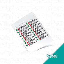 Carica l'immagine nel visualizzatore di Gallery, Kit nome 1 _ Bandiera NAZIONALE _ Decal Design