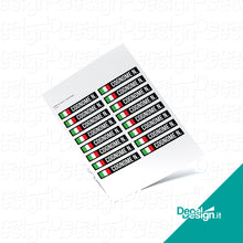 Carica l'immagine nel visualizzatore di Gallery, Kit nome 9 _ Cognome N. _ Decal Design