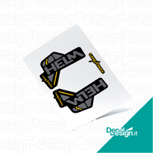 Carica l'immagine nel visualizzatore di Gallery, Kit custom di adesivi per forcella Canecreek Helm 29 2021.