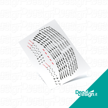 Carica l'immagine nel visualizzatore di Gallery, Kit custom di adesivi per cerchio Fulcrum Racing Zero Nite 2021.