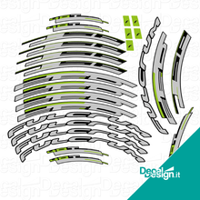 Carica l'immagine nel visualizzatore di Gallery, Kit custom di adesivi per cerchio Fulcrum Speed 40T 2021.