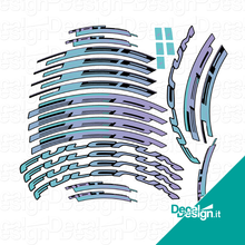 Carica l'immagine nel visualizzatore di Gallery, Kit custom di adesivi per cerchio Fulcrum Speed 40T 2021.