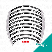 Carica l'immagine nel visualizzatore di Gallery, Kit custom di adesivi per cerchi FULCRUM WIND 2021.