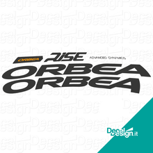 Carica l'immagine nel visualizzatore di Gallery, Kit custom di adesivi per personalizzare il telaio ORBEA RISE 2022 (taglia M).