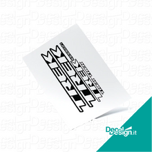 Carica l'immagine nel visualizzatore di Gallery, Kit custom di adesivi per forcella Trek Session.