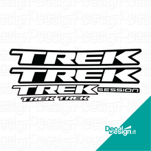 Carica l'immagine nel visualizzatore di Gallery, Kit custom di adesivi per forcella Trek Session.