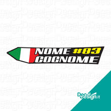 Carica l'immagine nel visualizzatore di Gallery, Kit di adesivi con la grafica del tuo nome (24 pezzi in 3 misure).