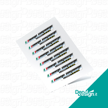 Carica l'immagine nel visualizzatore di Gallery, Kit di adesivi con la grafica del tuo team (8 pezzi).