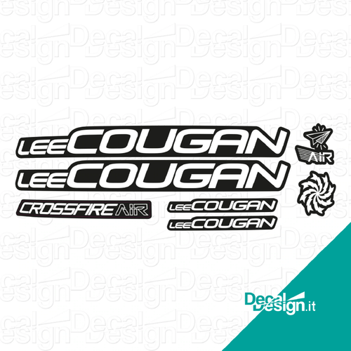 Kit di adesivi per telaio Lee Cougan CrossfireAir 2021.