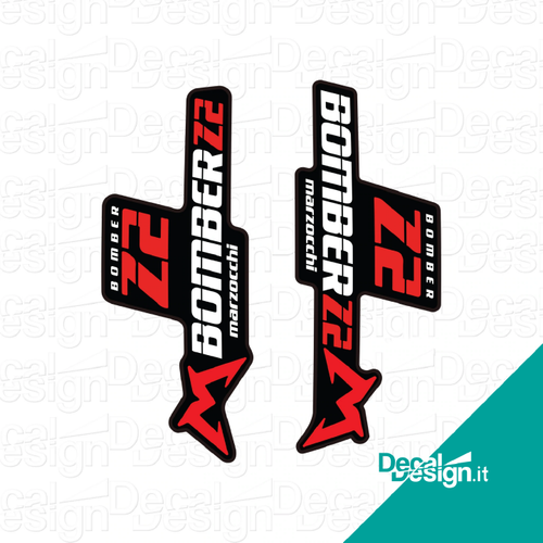 Kit custom di adesivi per forcella ﻿Marzocchi Bomber 72.