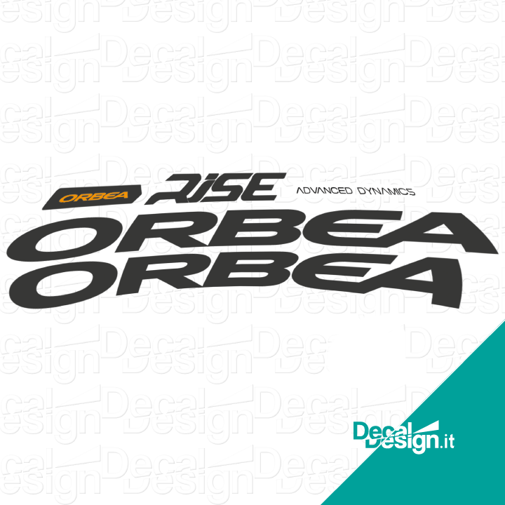 Kit custom di adesivi per personalizzare il telaio ORBEA RISE 2022 (taglia M).