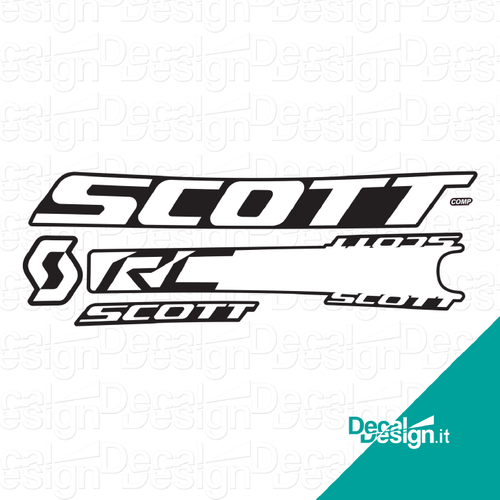 Kit custom di adesivi per telaio Scott 2021.